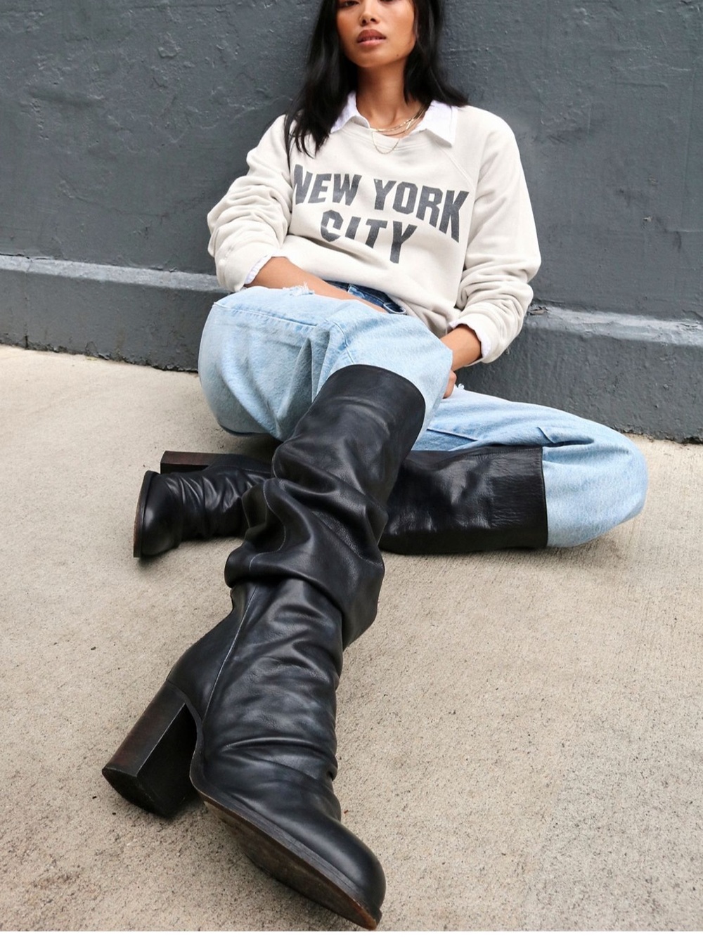 Free People Elle Tall Slouch Boot